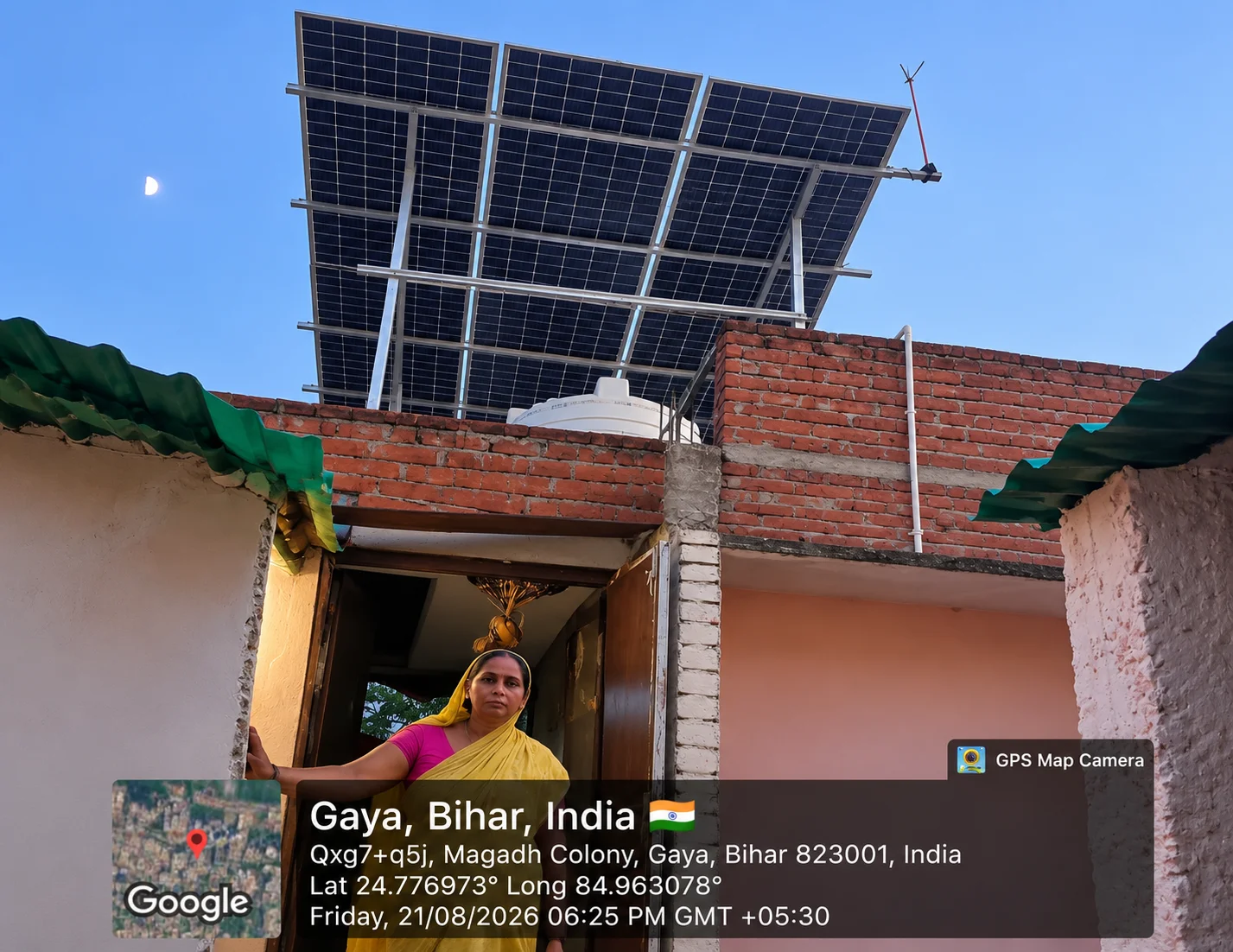 Rooftop Solar Installation, Magadh Colony in Magadh Colony, Gaya, Bihar